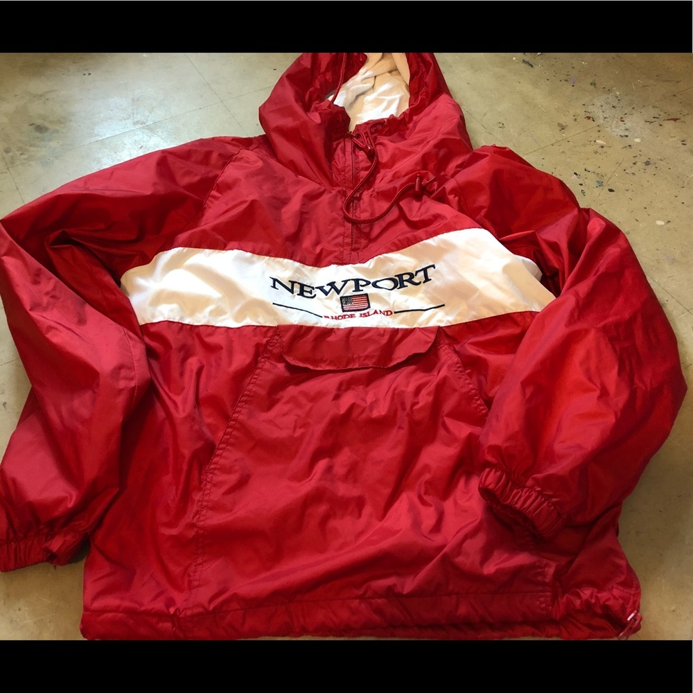 Fleece, pull over jacket.